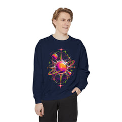 Cosmic Orbit Sweatshirt — Neon Planet Graphic Pullover