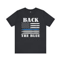 BACK THE BLUE Flag, Graphic Unisex Short Sleeve Tee