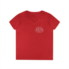 Elmont Teachers Association EETA Breast Logo V-Neck T-Shirt for Women