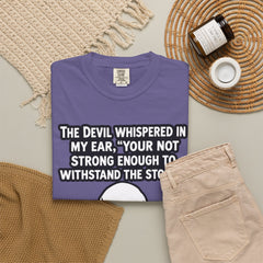 Funny Grammar Police - 'The Devil Whispered...' Skull Resilience Graphic Tee