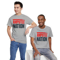 Amputee Nation Unisex Heavy Cotton Tee, Support Shirt, Gift for Amputees, Awareness Apparel, Casual Comfort Wear