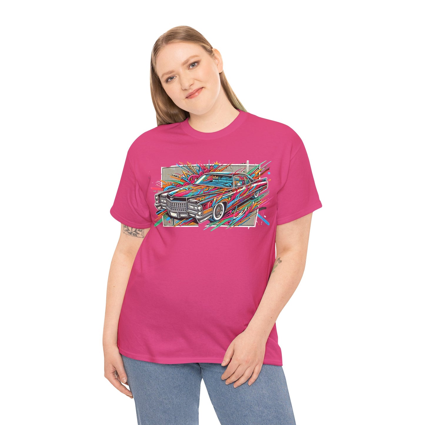 Graffiti Mania Cadillac Eldorado Graphic - Unisex Heavy Cotton Tee