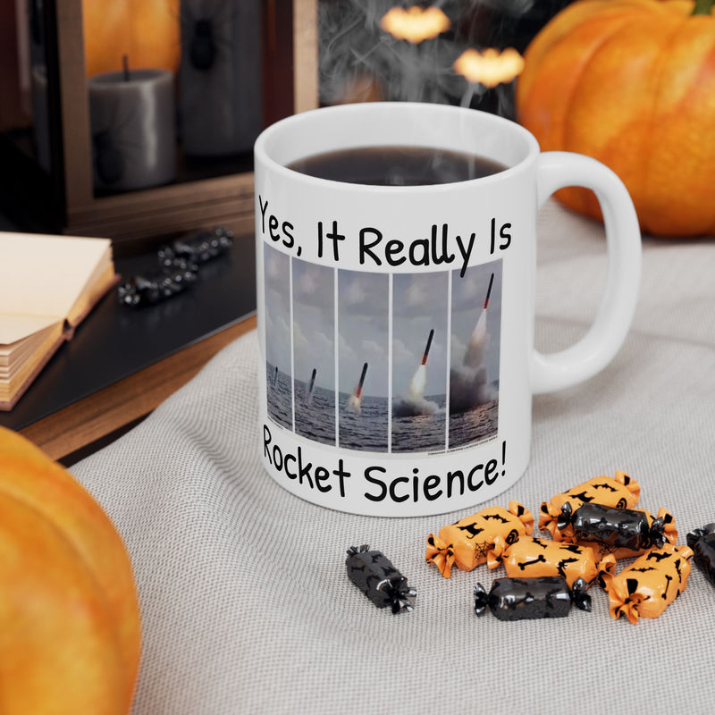 Yes, It Really Is Rocket Science Mug - US Navy Submarine Launched Tomahawk Missile, Submarine Veteran Gift