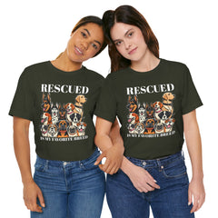 RESCUED IS MY Favorite Breed - Unisex Jersey Short Sleeve Tee