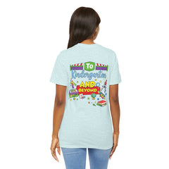 Personalized Name Kindergarten Teacher T-Shirt —  Kindergarten and Beyond Graphic Tee