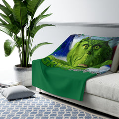 THE GRINCH - Sherpa Fleece Blanket | Comfort, Gift For Him, Gift For Her, Fan Gift, Birthday Gift, Cozy Gift, Movie Fan Gift, Pop Culture