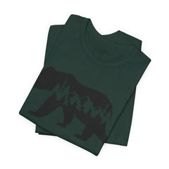 Nature-Inspired Bear Graphic Tee, Outdoor Adventure Shirt, Wilderness Apparel, Hiking Gift, Unisex Nature T-Shirt