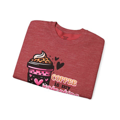 Woman's Coffee Is My Valentine - Unisex Heavy Blend™ Crewneck Sweatshirt
