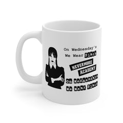 Wednesday Addams - Ceramic Mugs (11oz\15oz\20oz) | Pop Culture | Addams Family | Fan Gift | Gift For Her | Gothic Style Mug | Creepy Comedy