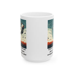Life Is A Tornado and I am Just A Cow Being Spun Around For Cinematic Value - Ceramic Mug 11oz / 15oz / Humor / Farm Fun mug / Twister