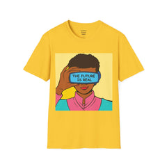 The FUTURE Is REAL Pop Art Woman Unisex Softstyle T Shirt
