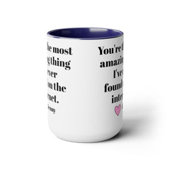 PERSONALIZED LOVE 15oz Accent  Mug