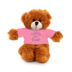 Stuffed Animals with T Shirt, Girl Quote, Support Wildlife, Happy Girls Sparkle, gift for her, Birthday Gift, Everyday gift, animal lover gift, nature lover gift