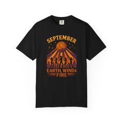 Earth, Wind & Fire Inspired Unisex T-Shirt, September Celebration Tee, Music Lover Gift, Vintage Style Top, Concert Shirt
