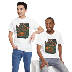 Trash Gourmet Unisex Heavy Cotton Tee, Funny Graphic T-Shirt, Quirky Casual Wear, Unique Gift for Food Lovers, Eco-Friendly Apparel