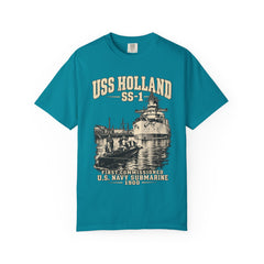 USS Holland SS-1 Submarine Vintage Graphic T-Shirt — Navy History Tee
