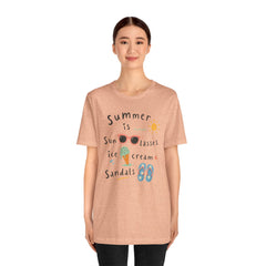 Summer Is — Graphic Tee (Sunglasses, Ice Cream & Sandals)