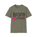 BEACH PLEASE with a Starfish Unisex Softstyle T-Shirt  Even if you don't live near the beach you can still dream.