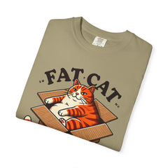 Fat Cat Happy Cat Graphic T-Shirt — Garment-Dyed Unisex Tee