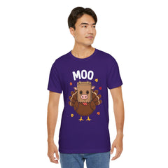 Funny Thanksgiving Turkey Moo T‑Shirt - Unisex Tee