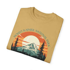 Mount Rainier National Park Graphic, Comfort Colors Soft Relaxed Fit Unisex Garment-Dyed T-shirt
