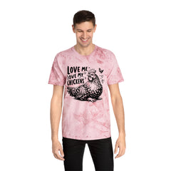 Love Me Love My Chickens Graphic Unisex Color Blast T-Shirt