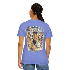 Lauren McGowan Front Logo Back Graphic Baldwin Harbor Animal Hospital "Who Let the Cats Out?" T Shirt