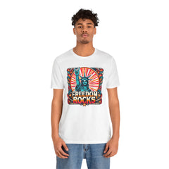 July 4th Statue Of Liberty Freedom - Graphic Unisex Short Sleeve Tee