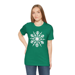 Let It Snow Galaxy Snowflake T-Shirt — Christmas Winter Starburst Tee
