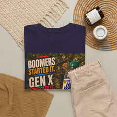 Boomers Started It. Gen X Perfected It. Vintage Hose Water Bottle Graphic Tee