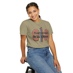 Nephrologist Bean Queen, Graphic Unisex Garment-Dyed T-shirt