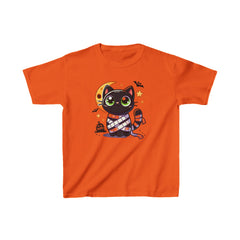 Cute Mummy Cat  - Kids Heavy Cotton™ Tee