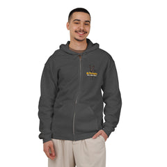 Personalized with your dogs image Zip Hoodie — "My Therapist Has a Wet Nose" Graphic