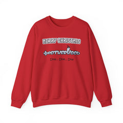 Bolder Font MERRY  CHRISTMAS Submarine Brotherhood -Unisex Crewneck Sweatshirt