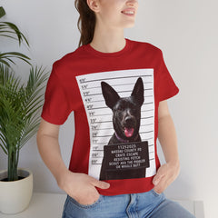 K9 Mugshot Personalized with your Dog T-Shirt