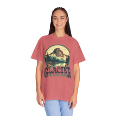 Glacier National Park Graphic, Comfort Colors Soft Relaxed Fit Unisex Garment-Dyed T-shirt
