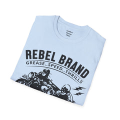 Rebel Brand Motorcycle Race Team Unisex Softstyle T-Shirt