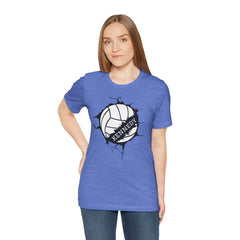 Personalized Name Volley Ball Unisex Tee Shirt
