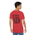 US Navy Submariner Veteran RED Friday, Unisex Jersey Short Sleeve Tee