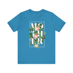 Floral Tee - Unisex Jersey Short Sleeve Tee - Mother In The Flowers, Positive Vibes
