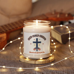Faith Family Freedom Candle | Patriotic, Faith-based July 4th Vintage Americana