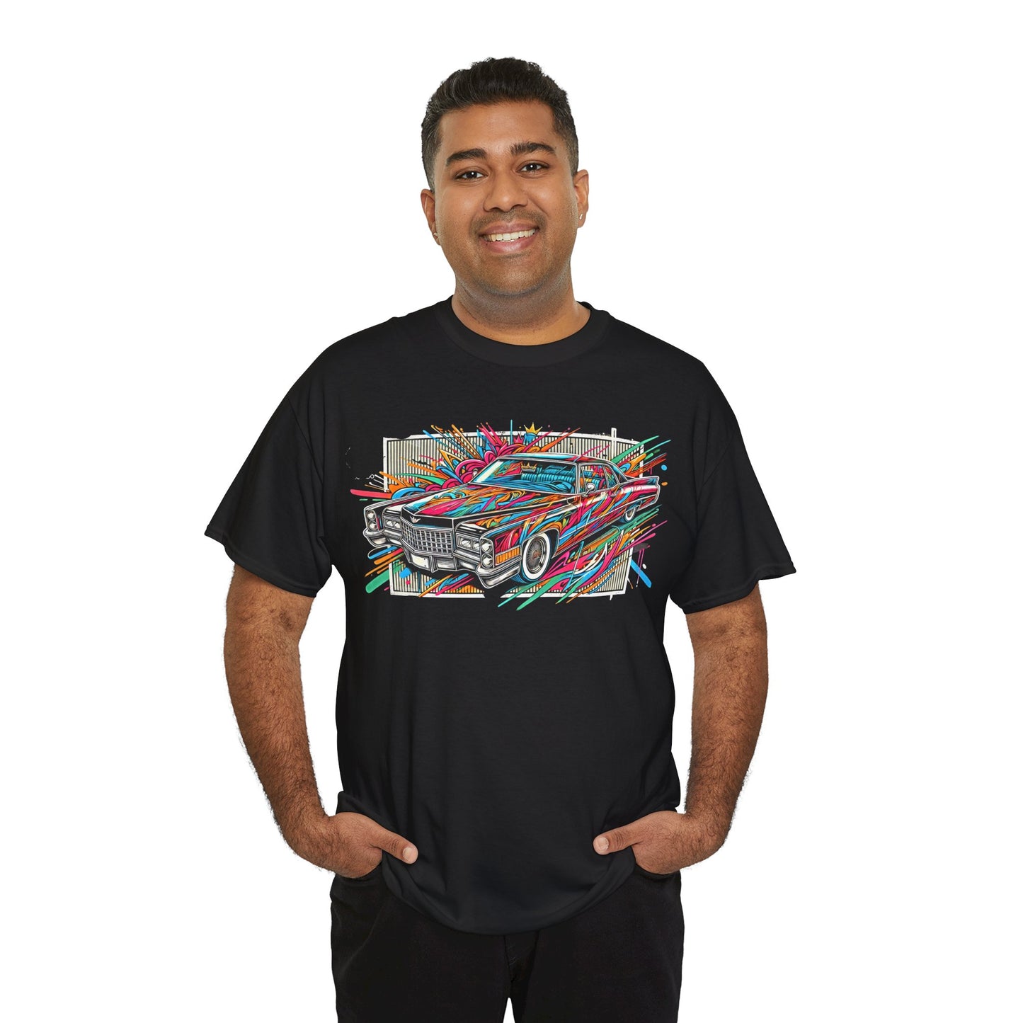 Graffiti Mania Cadillac Eldorado Graphic - Unisex Heavy Cotton Tee