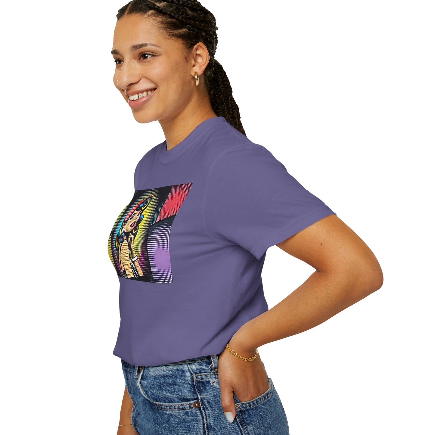 Pop Art Pinup Girl - Comfort Colors Garment Dyed Shirt