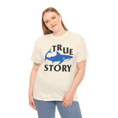 Amputee Humor Shark Attack  - Unisex Heavy Cotton Tee