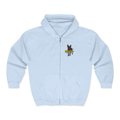 Personalized with your dogs image Zip Hoodie — "My Therapist Has a Wet Nose" Graphic