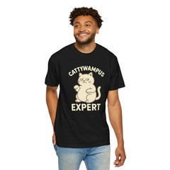 Cattywampus Expert T-Shirt | Funny Cat Tee, Gift for Cat Lovers, Cute Pet Shirt, Casual Wear, Unisex Apparel