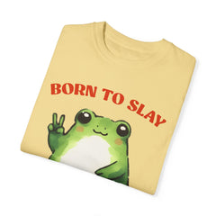 Vintage Style Frog , Born to slay -  Stylish Unisex T Shirt