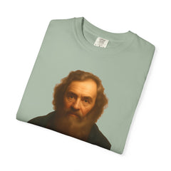 Historical Galileo Galilei Portrait Quote T‑Shirt — "I didn't mean to start drama. I just said the Earth moves."