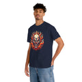 Flaming Fire Clown - Graphic Unisex Heavy Cotton Tee