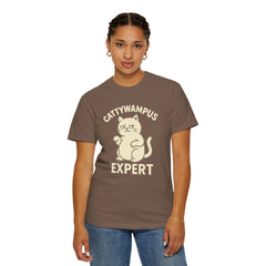 Cattywampus Expert T-Shirt | Funny Cat Tee, Gift for Cat Lovers, Cute Pet Shirt, Casual Wear, Unisex Apparel